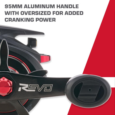 Abu Garcia Revo 5 Winch Low Profile Baitcast Reel, 23" Retrieve, Right Handle