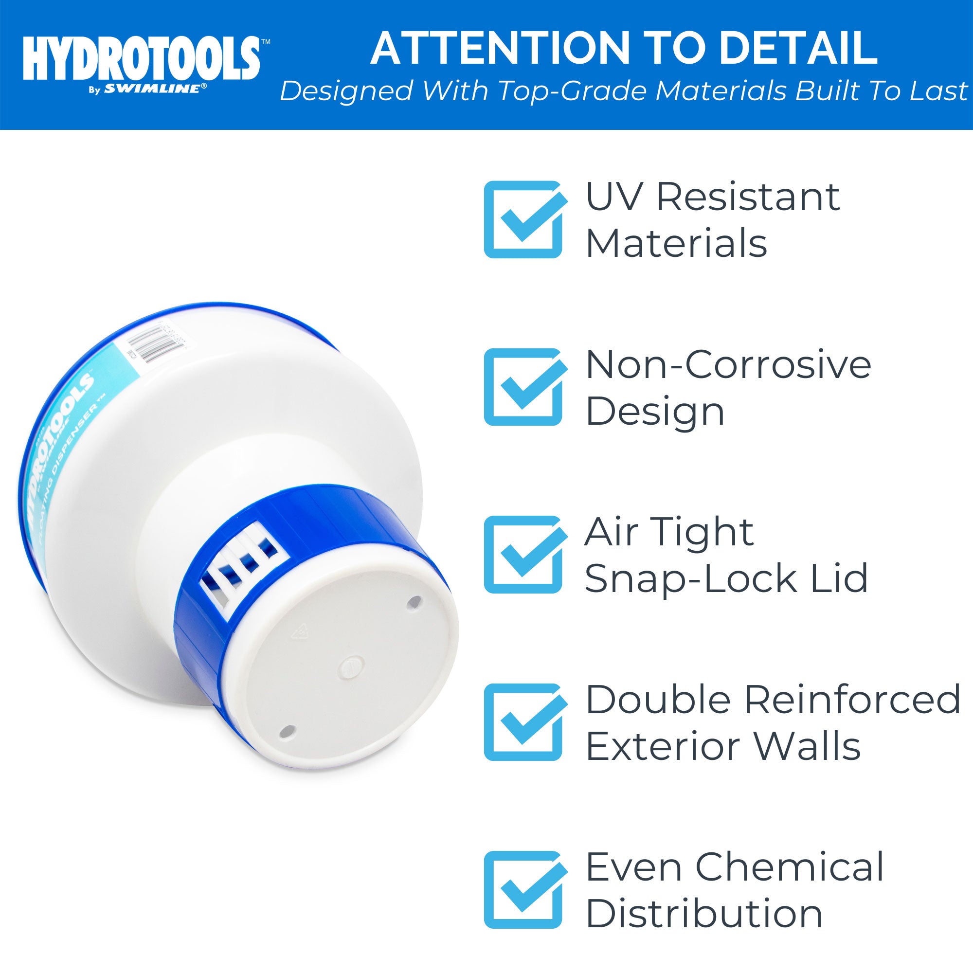 Swimline Hydrotools 8725 Pool Adjustable Floating Chlorine Dispenser (Open Box)
