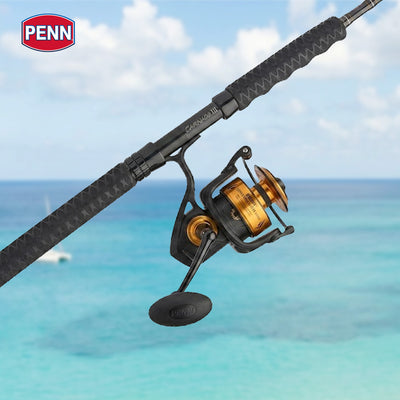 Penn Spinfisher VI Spinning Fishing Reel with 6 Bearings, Size 8500, Black/Gold - VMInnovations