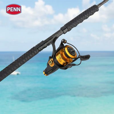 Penn Spinfisher VII Live Liner Spinning Fishing Reel with 6 Bearings, Size 4500, Black/Gold - VMInnovations