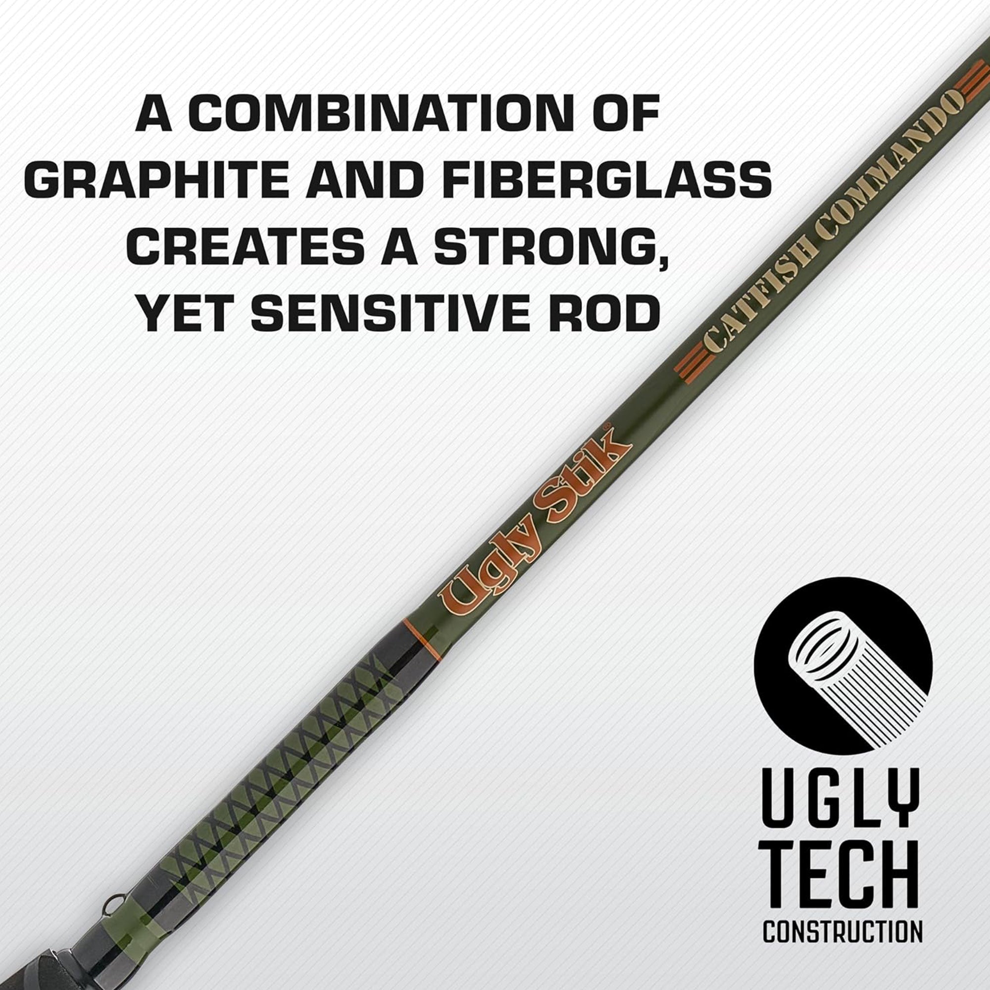Abu Garcia Catfish Baitcast Rod and Reel Combo, 7 Ft, Medium Heavy, Size 6500