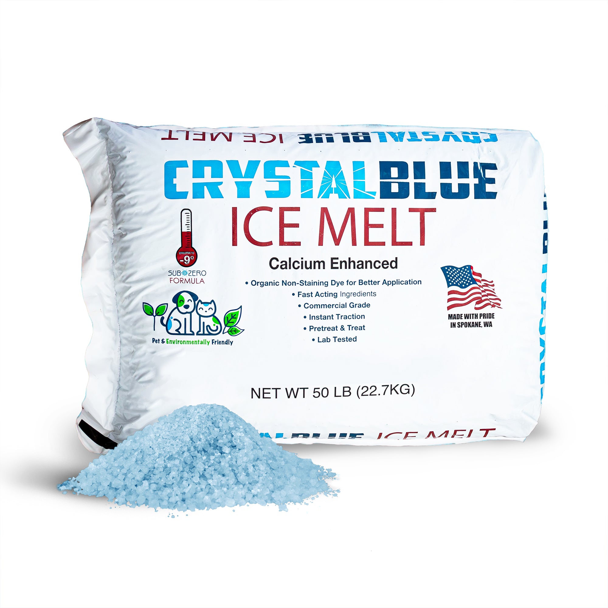 美品MC L – It Shall Be Snow Joe Crystal Blue Long-Lasting Ice and Snow Melt, 50 Pound Bag