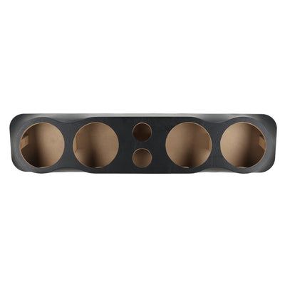 Q Power Vinyl Pod Quad 6.5" Speaker Box, 4-Hole Sealed Enclosure (Open Box)