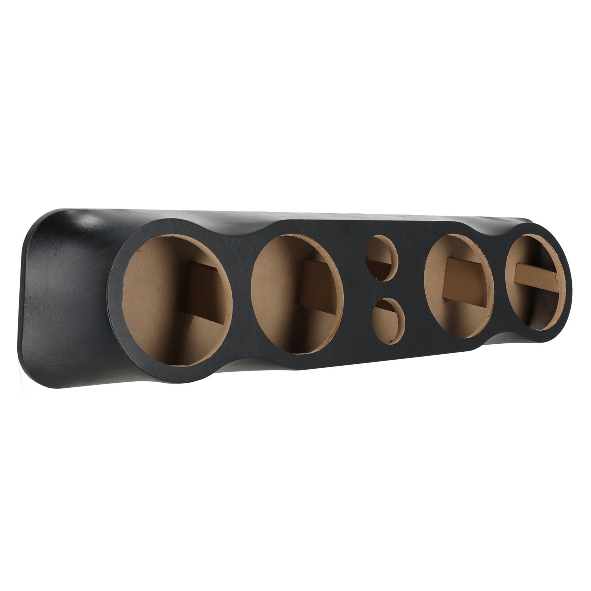 Q Power Vinyl Pod Quad 6.5" Speaker Box, 4-Hole Sealed Enclosure w/ 3" Tweeters - VMInnovations
