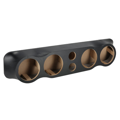 Q Power Vinyl Pod Quad 6.5" Speaker Box, 4-Hole Sealed Enclosure (Open Box)