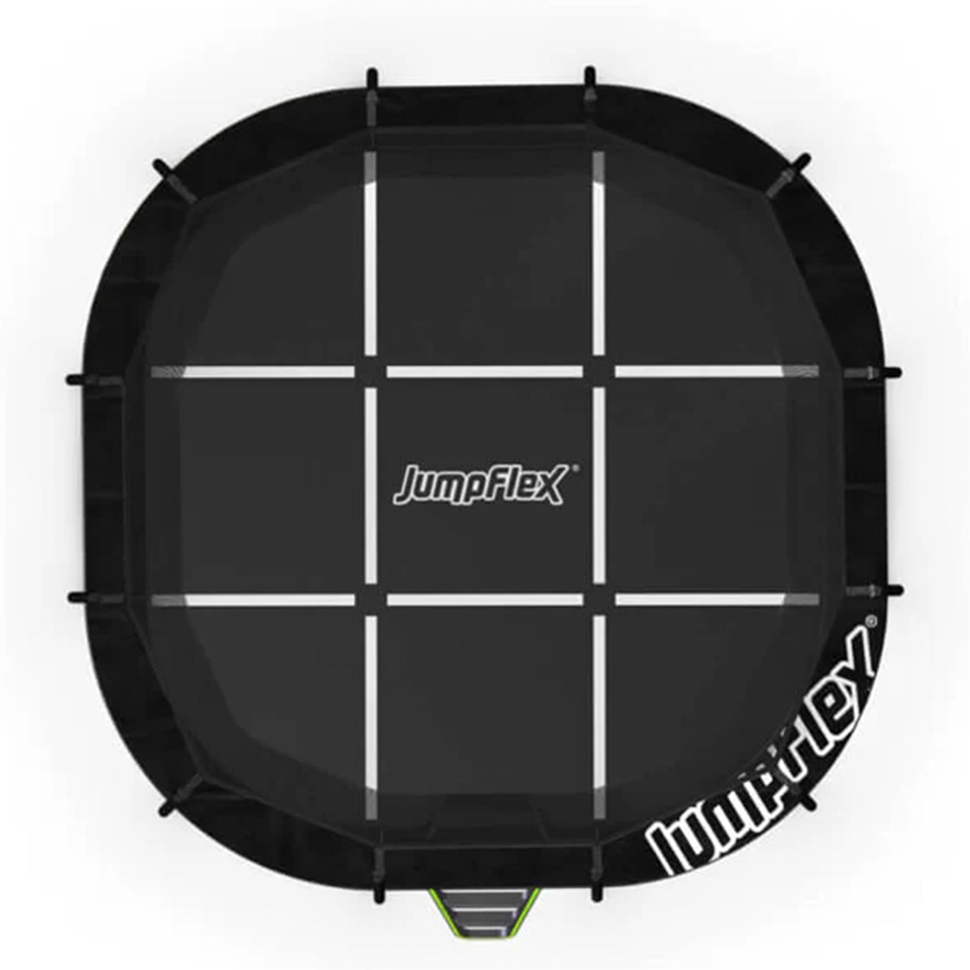 Jumpflex MEGA 14' Trampoline, Outdoor Playset with PROJAM Basketball Hoop, Black