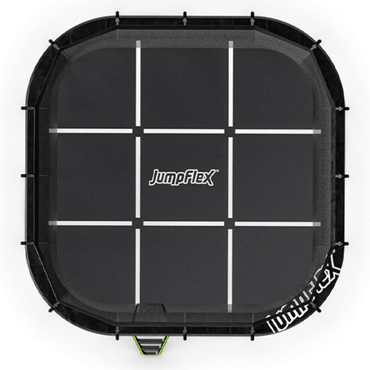 JumpFlex 19' Trampoline MEGA Outdoor Playset with Net and Ladder, Green/Black - VMInnovations