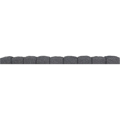 Tierra Verde 48"L Roman Stone Recycled Rubber Garden Border Kit, Grey, 2-Pack - VMInnovations