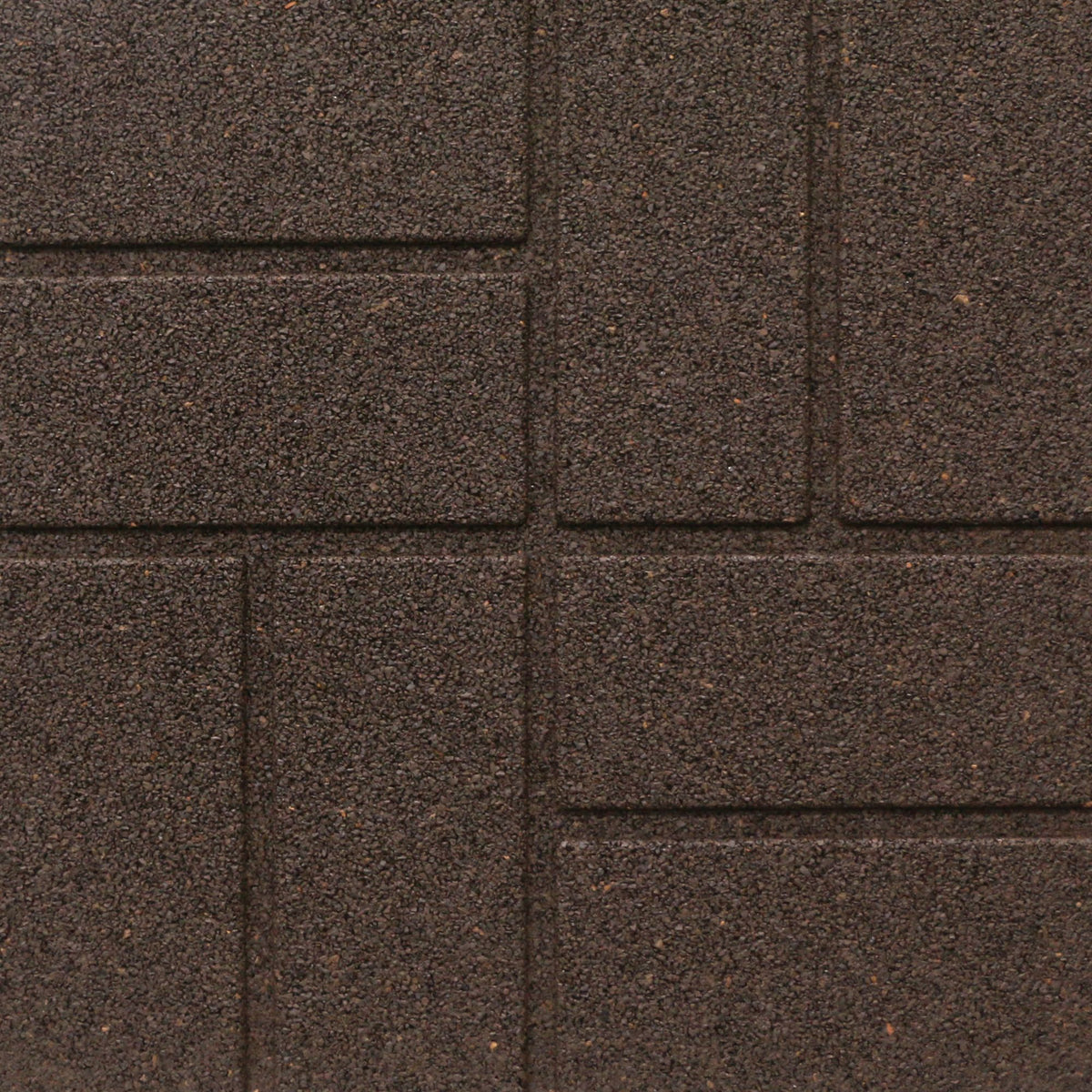 Tierra Verde 16" x 16" Brick Rubber Paver, Outdoor Floor Tiles, Brown (Open Box)