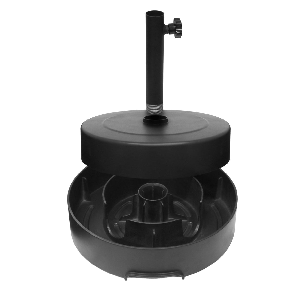 Tierra Verde 14.75" x 3.6" H Round Low Profile Easy-Fill Umbrella Base(Open Box)