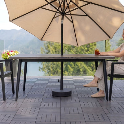 Tierra Verde 14.75" x 3.6" H Round Low Profile Easy-Fill Umbrella Base(Open Box)