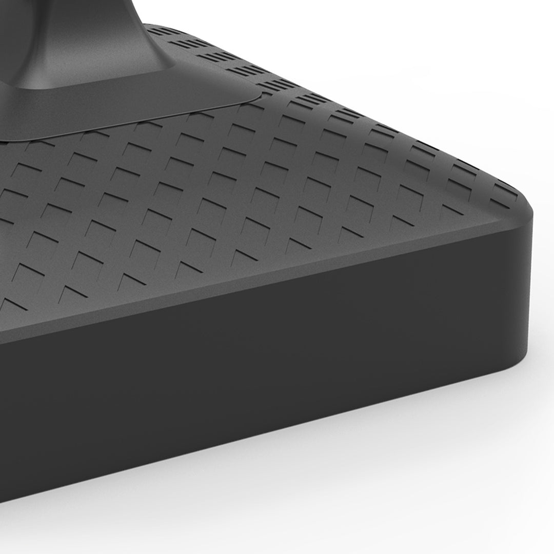 Tierra Verde 19.5" x 6.5"H Square Low Profile Easy-Fill Umbrella Base, Black - VMInnovations