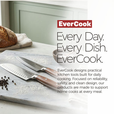 EverCook 4-Piece Kitchen Knife Set with Blade Sheaths, 2.0 mm Stainless Steel - VMInnovations