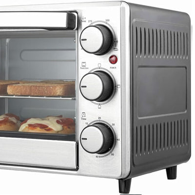 Kitchen Elite 6-Slice Compact Countertop Toaster Oven, Stainless Tray (Used) - VMInnovations