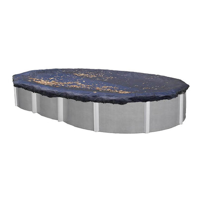 Swimline 16x32 Silver/Black Winter Oval Above Ground Pool Cover - Open Box