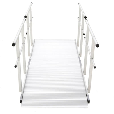 Silver Spring 10' Wheelchair Ramp w/ Handrails, Suitable for Porch (Open Box) - VMInnovations