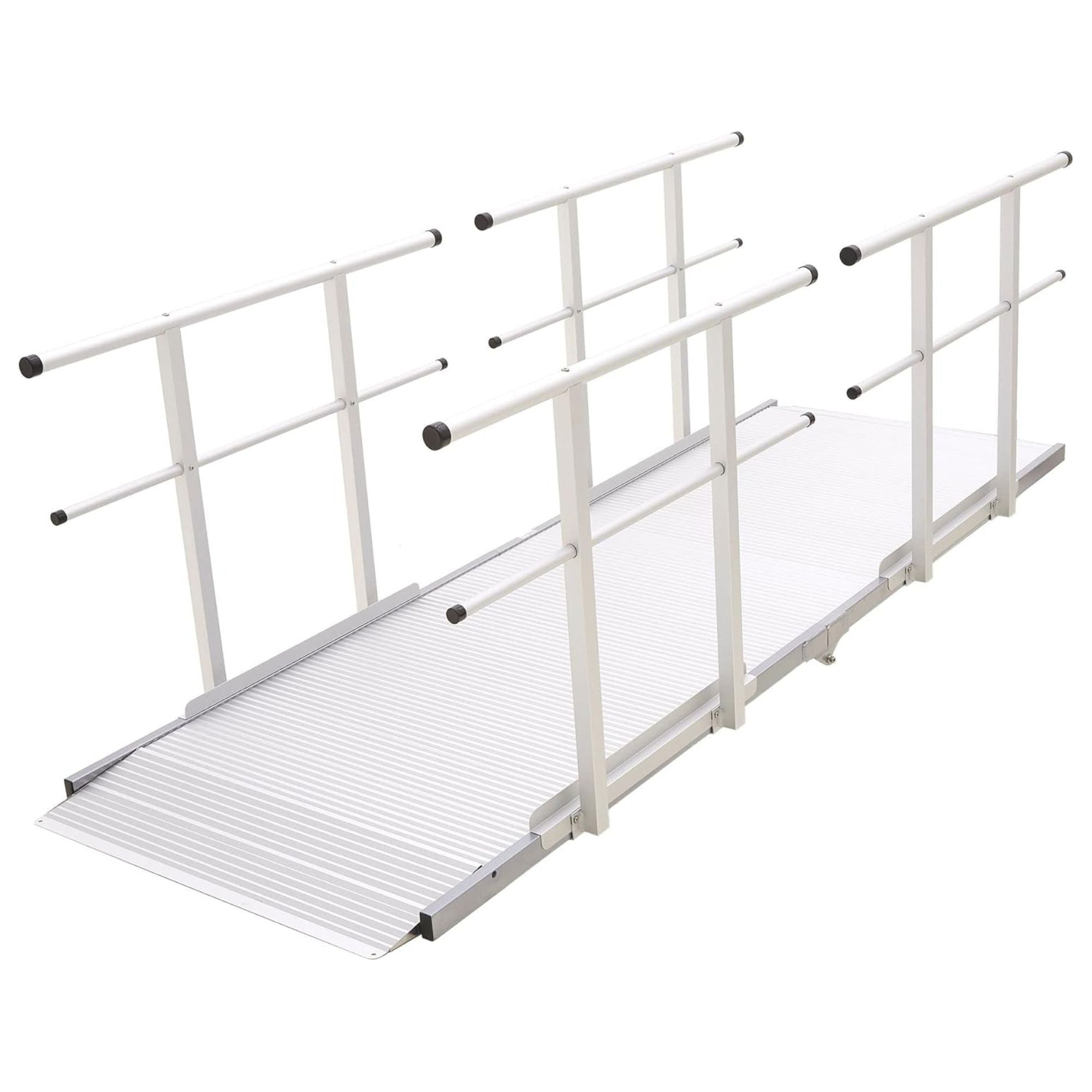 Silver Spring 10' Wheelchair Ramp w/ Handrails, Suitable for Porch (Open Box) - VMInnovations