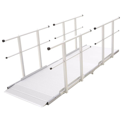 Silver Spring 10' Wheelchair Ramp w/ Handrails, Suitable for Porch (Open Box) - VMInnovations