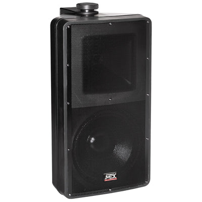 MTX Audio AW82-B 8 Inch 2-Way All-Weather Outdoor Speaker, Wall Mount, Black - VMInnovations