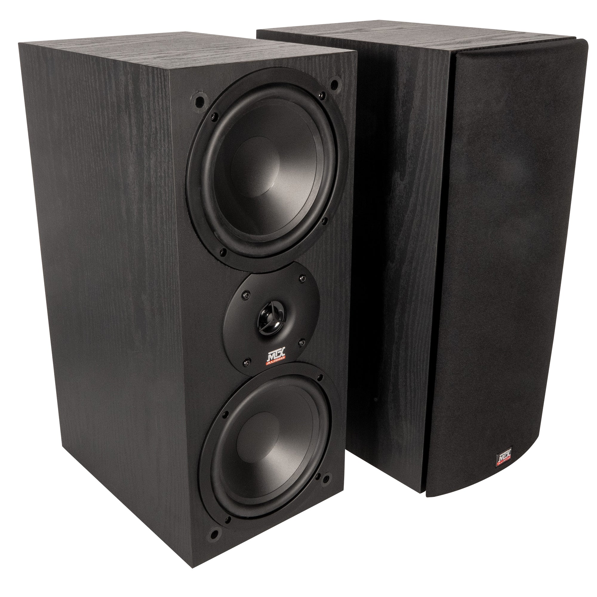 MTX Audio MONITOR60i 6.5 Inch Bookshelf Speakers, 2-Way Home Audio Pair, Black - VMInnovations