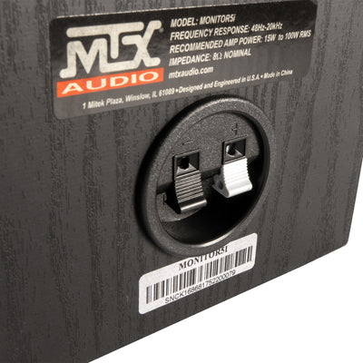 MTX Audio MONITOR5i 5.25 In Bookshelf Speakers, 2-Way Home Audio Pair (Open Box)