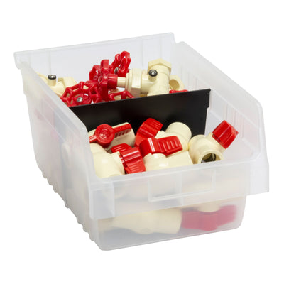 Akro-Mils 8pk ShelfMax Nesting Storage Bins, Space-Saving Organizers (Open Box)
