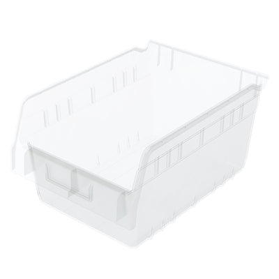 Akro-Mils 8pk ShelfMax Nesting Storage Bins, Space-Saving Organizers (Open Box)