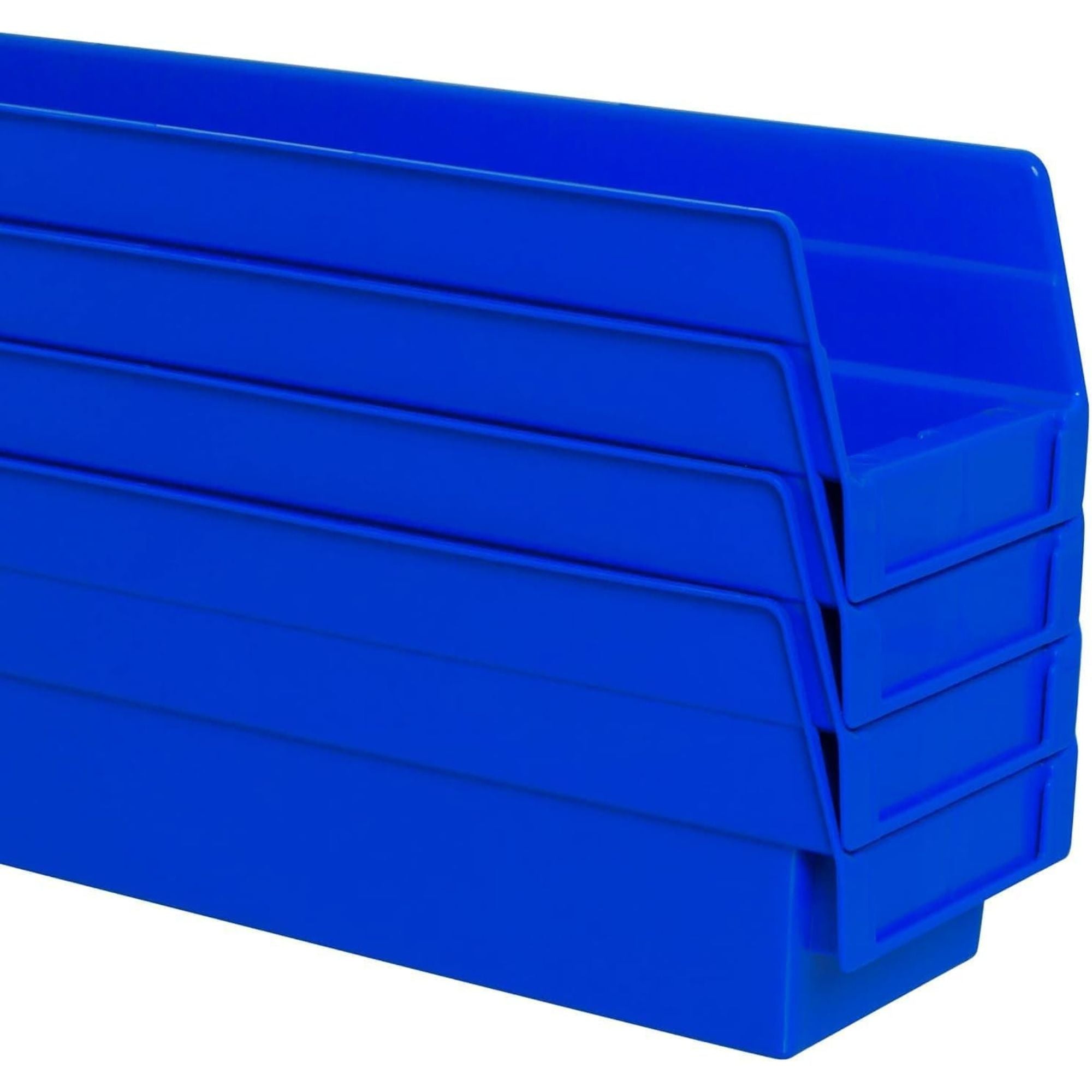 Akro-Mils 24 Pack Plastic Storage Shelf Bins, Space-Saving Organizers,(Open Box) - VMInnovations