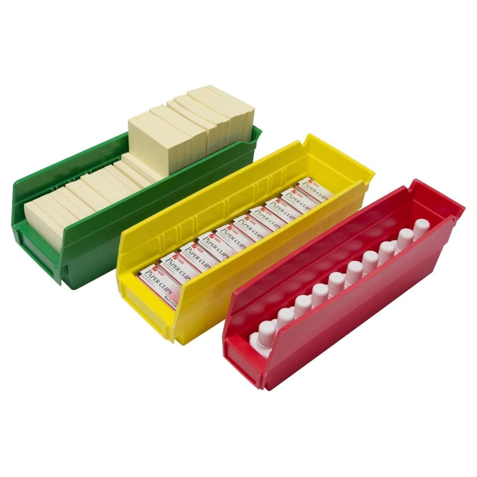 Akro-Mils 24 Pack Plastic Storage Shelf Bins, Space-Saving Organizers,(Open Box) - VMInnovations