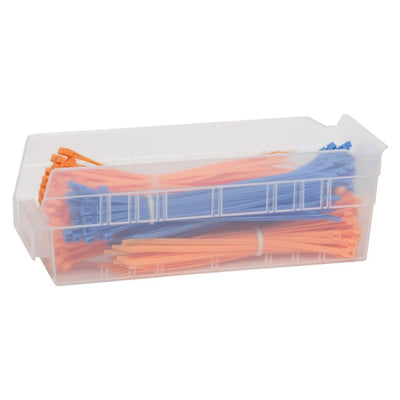 Akro-Mils 24 Pack Plastic Storage Shelf Bins, Space-Saving Organizers, Clear - VMInnovations