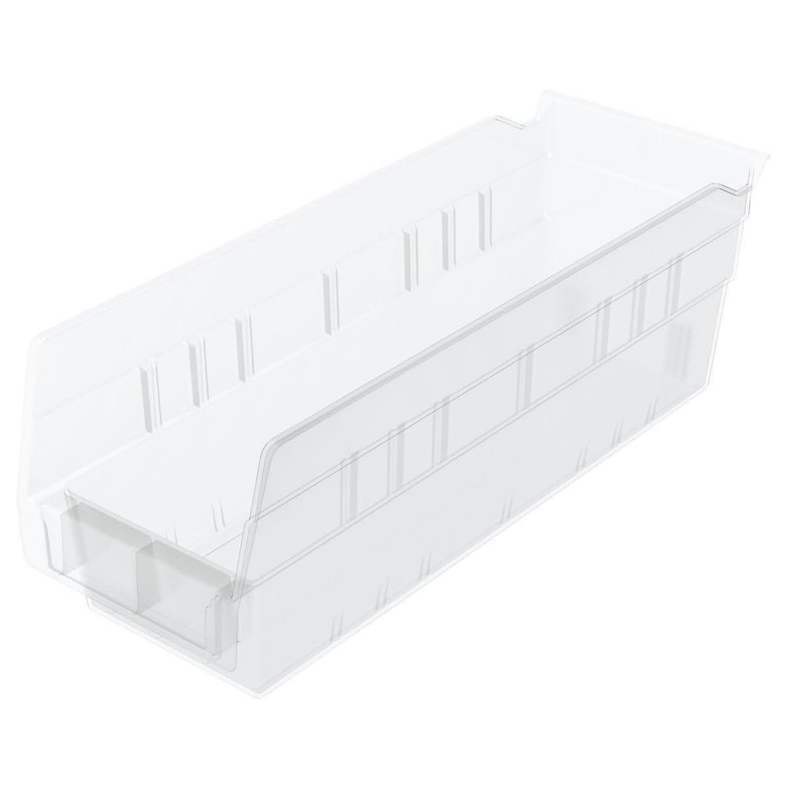 Akro-Mils 24 Pack Plastic Storage Shelf Bins, Space-Saving Organizers, Clear - VMInnovations