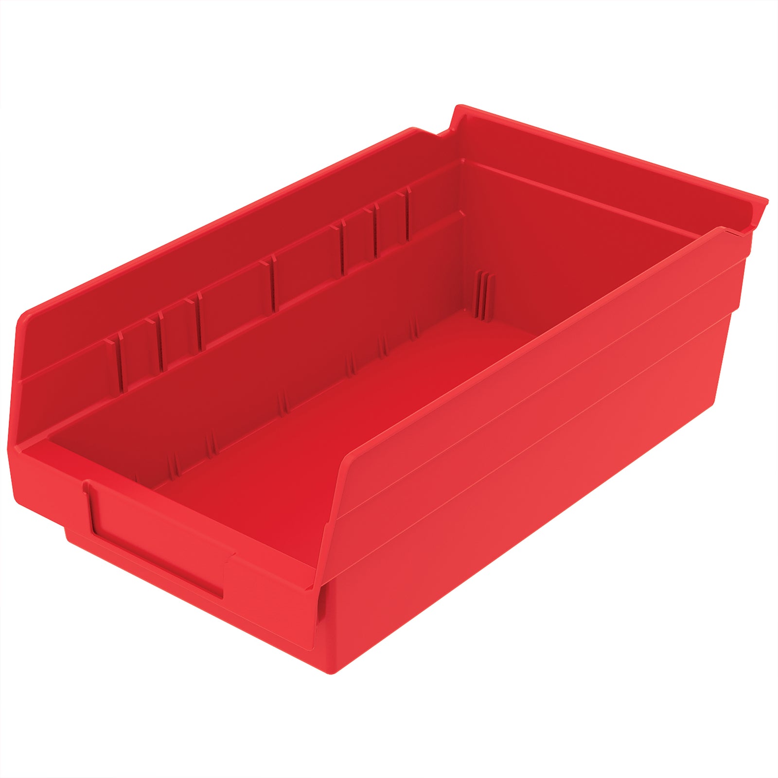 Akro-Mils 12 Pack AkroBins Plastic Storage Bins, Space-Saving Organizers, Red - VMInnovations