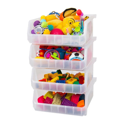 ReadySpace Extra Large Plastic Storage Bins, Stackable Organizer, (Open Box) - VMInnovations