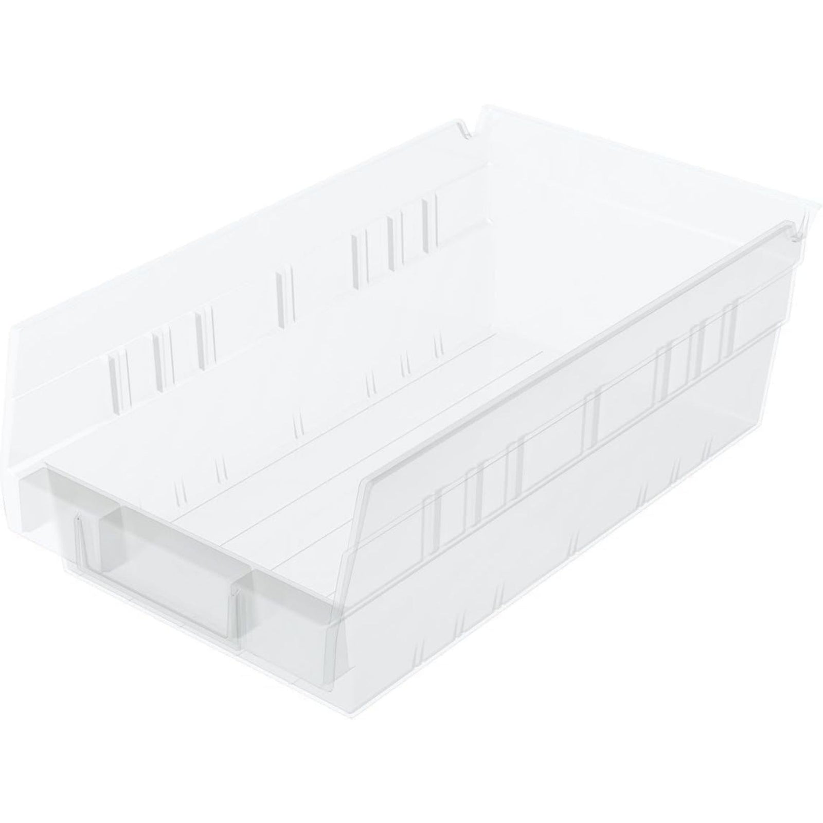 Akro-Mils 12 Pack Plastic Storage Shelf Bins, Space-Saving Organizers, Clear - VMInnovations