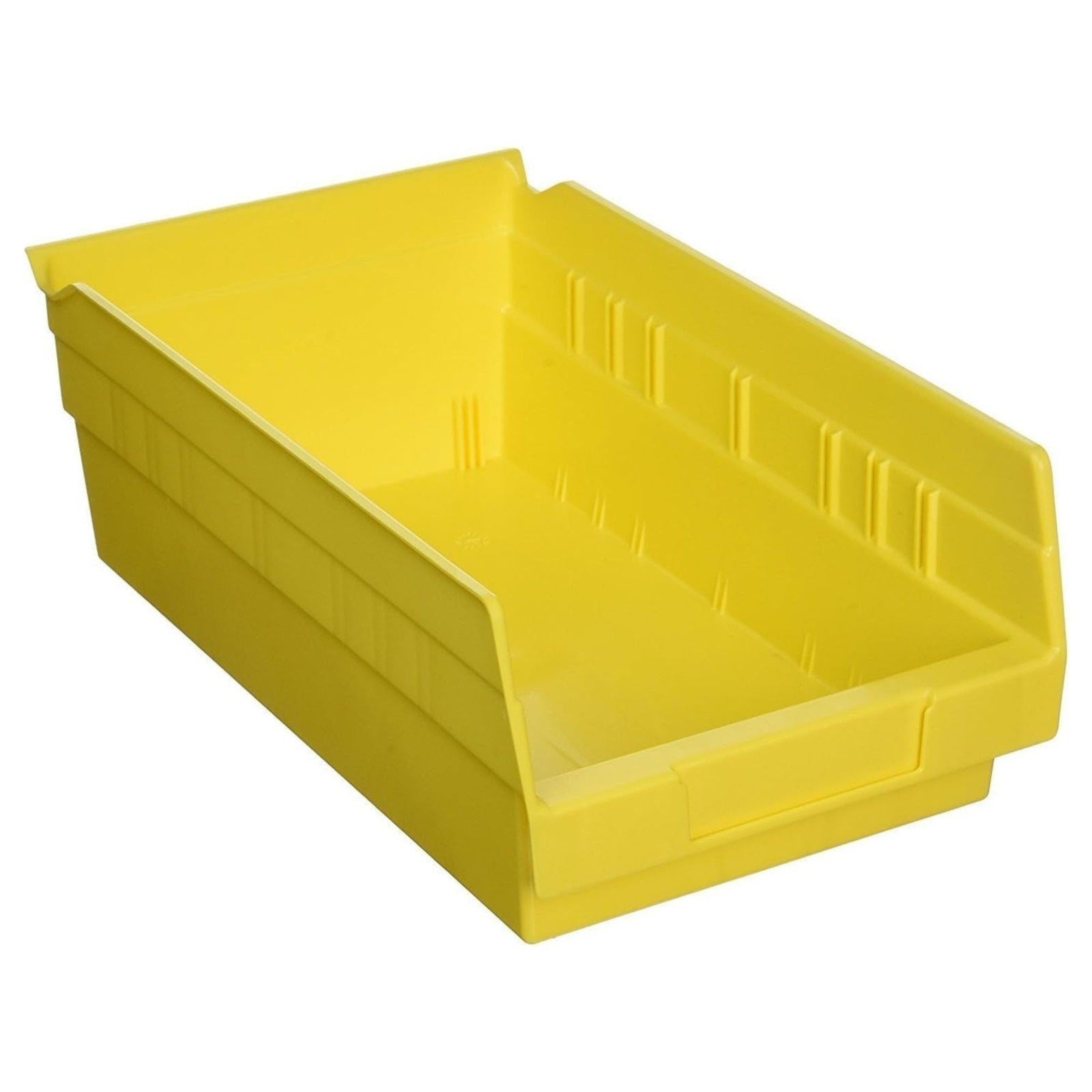 Akro-Mils 12 Pack Plastic Storage Shelf Bins, Space-Saving Organizers, Yellow - VMInnovations