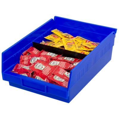 Akro-Mils 12 Pack Plastic Storage Shelf Bins, Space-Saving Organizers,(Open Box)