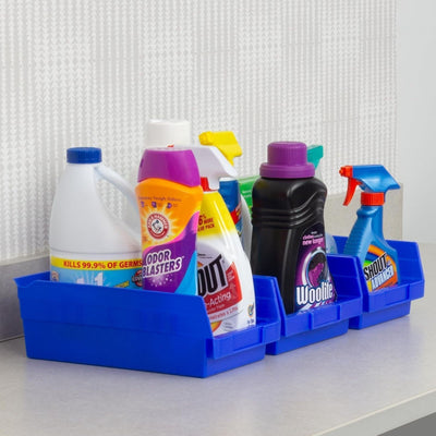 Akro-Mils 12 Pack Plastic Storage Shelf Bins, Space-Saving Organizers,(Open Box)