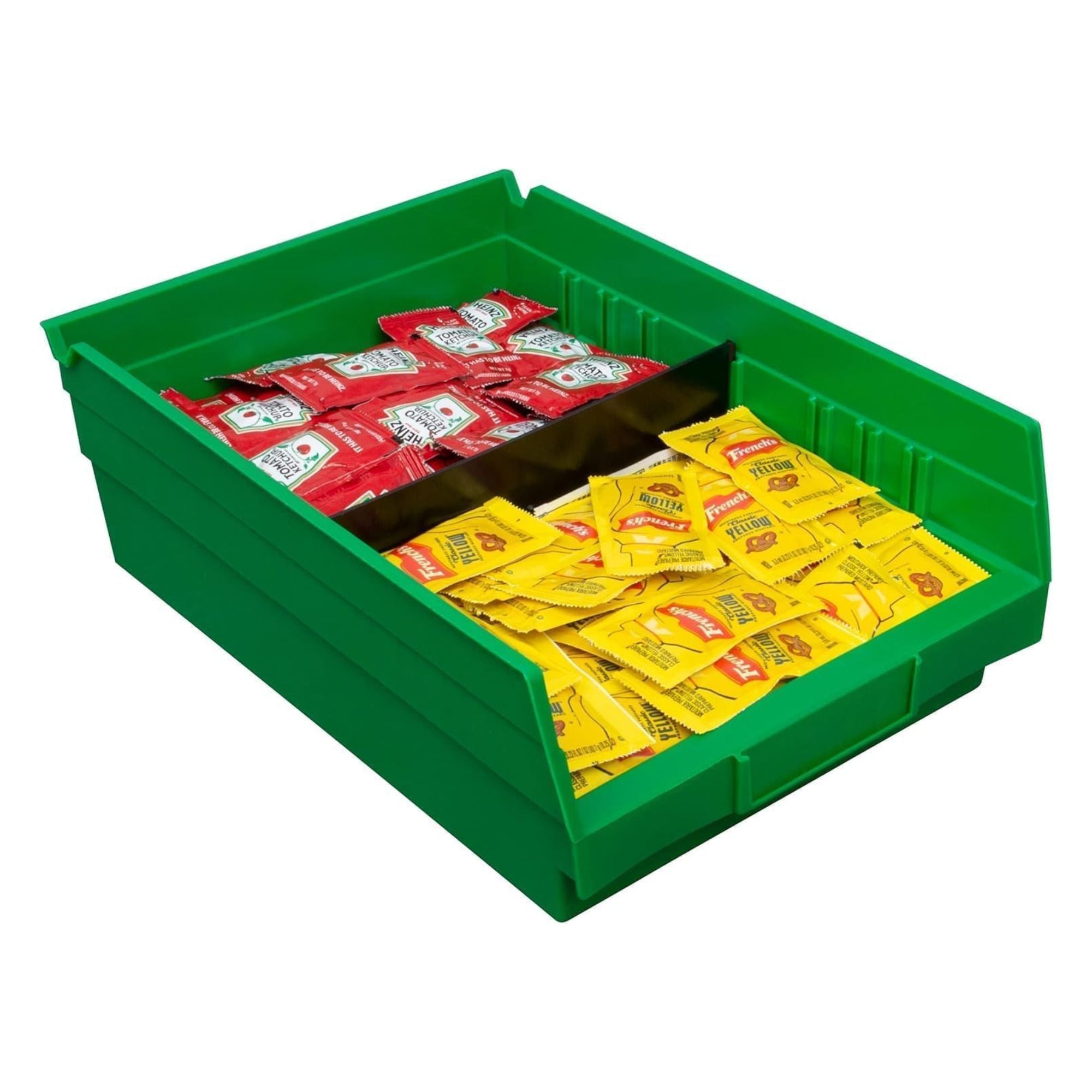 Akro-Mils 12 Pack Plastic Storage Shelf Bins, Organizers, Green (Open Box) - VMInnovations