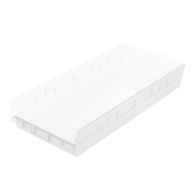 Akro-Mils 6 Pk AkroBins Plastic Storage Bins, Space-Saving Organizers,(Open Box)