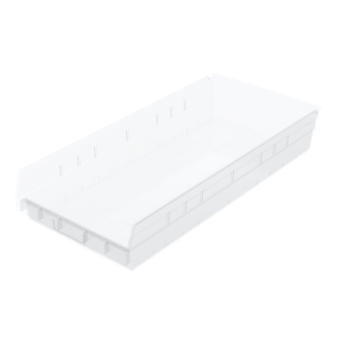 Akro-Mils 6 Pk AkroBins Plastic Storage Bins, Space-Saving Organizers,(Open Box)