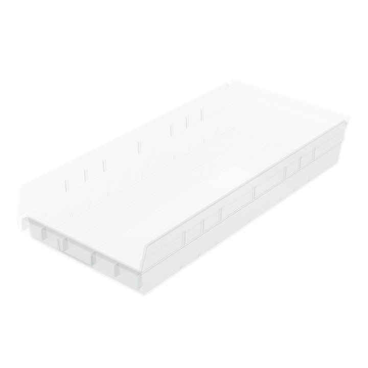 Akro-Mils 6 Pk AkroBins Plastic Storage Bins, Space-Saving Organizers,(Open Box)