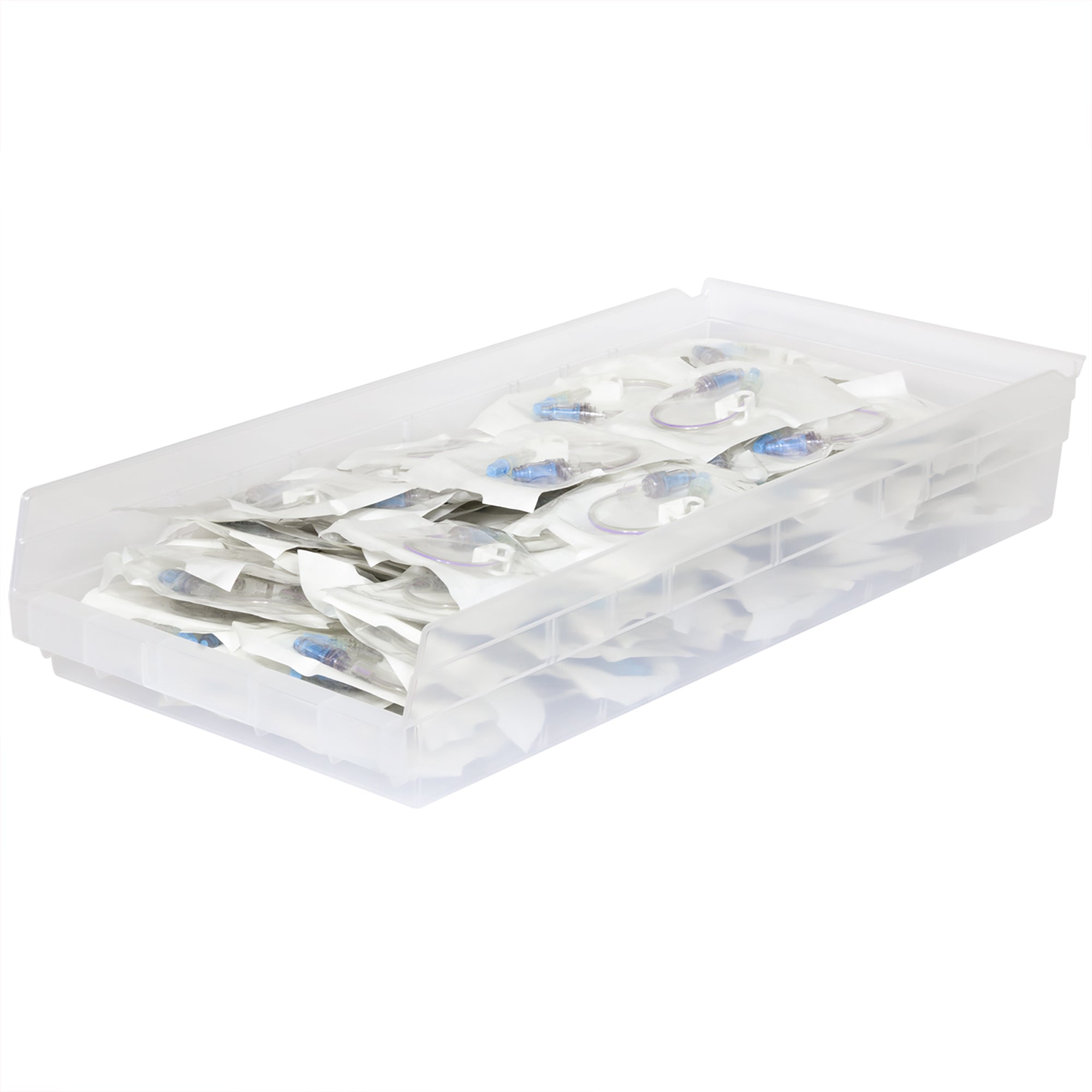 Akro-Mils 6 Pk AkroBins Plastic Storage Bins, Space-Saving Organizers,(Open Box)
