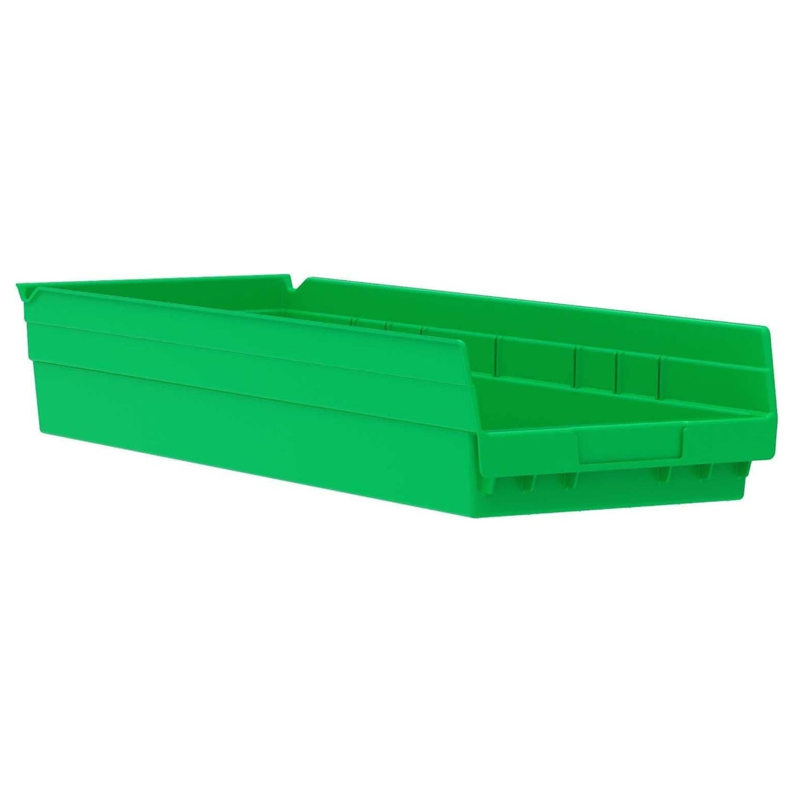 Akro-Mils 6 Pack AkroBins Plastic Storage Bins, Space-Saving Organizers, Green - VMInnovations