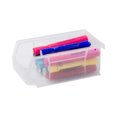 Akro-Mils 24 Pack AkroBins Plastic Storage Bins, Space-Saving Organizers, Blue (Open Box)