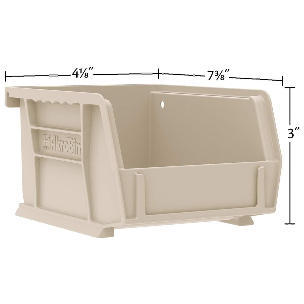 Akro-Mils 24 Pk AkroBins Plastic Storage Bins, Space-Saving Organizers(Open Box)