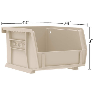 Akro-Mils 24 Pk AkroBins Plastic Storage Bins, Space-Saving Organizers(Open Box)