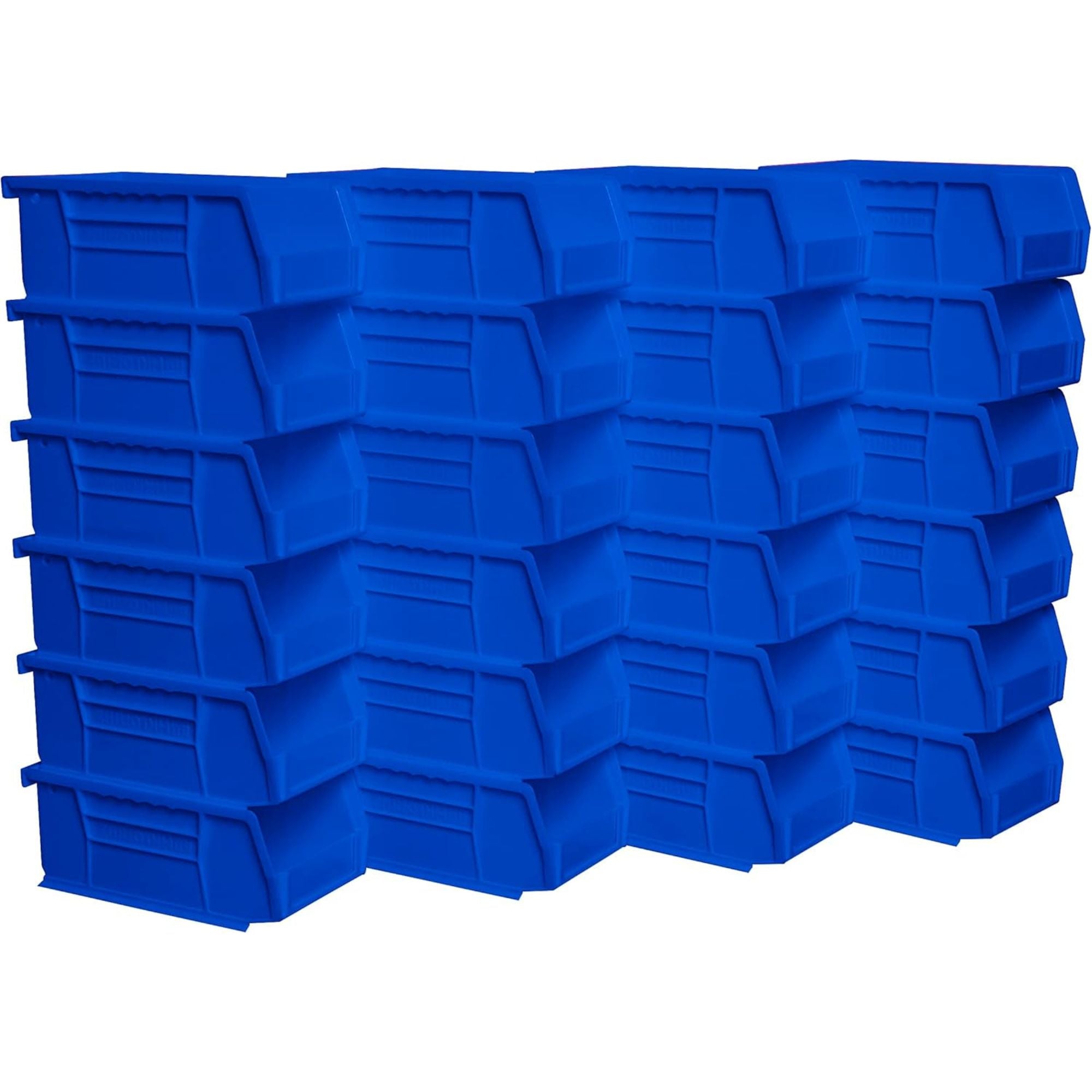Akro-Mils 24 Pack AkroBins Plastic Storage Bins, Space-Saving Organizers, Blue (Open Box)