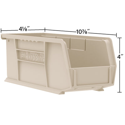 Akro-Mils 12Pk AkroBins Plastic Storage Bins, Space-Saving Organizers (Open Box)