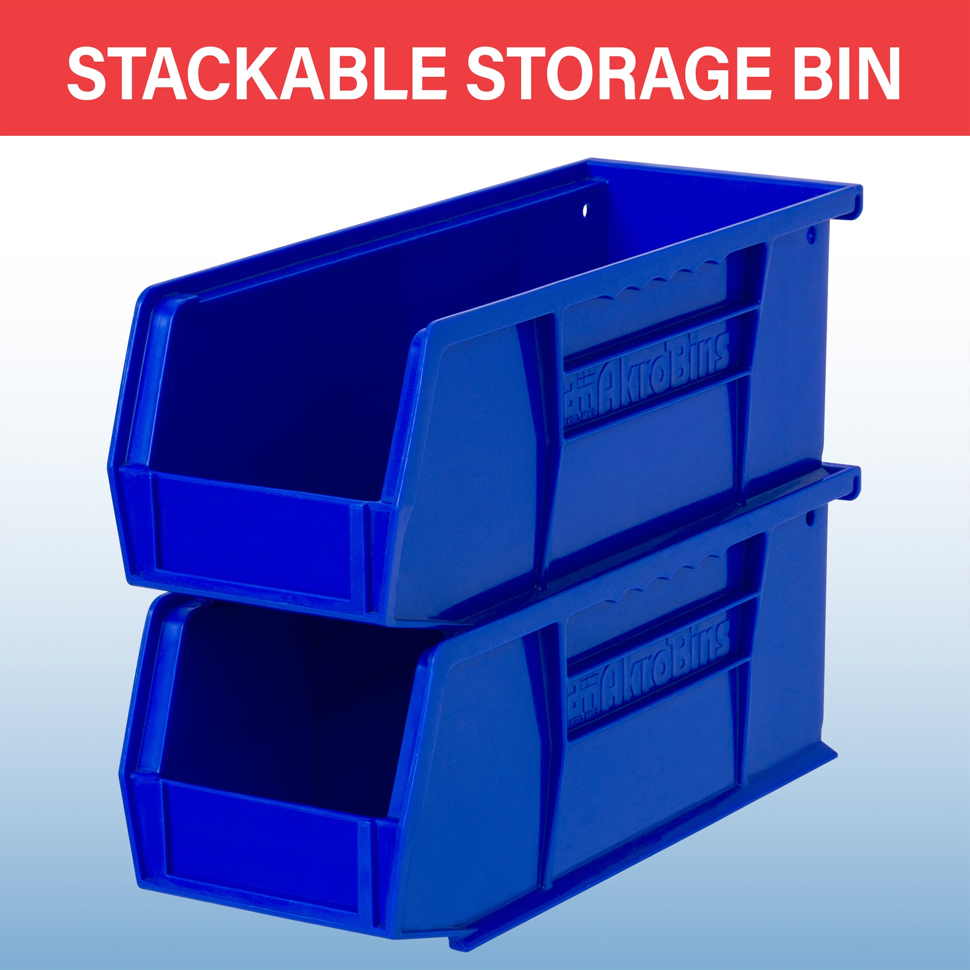 Akro-Mils 12 Pack AkroBins Plastic Storage Bins, Space-Saving Organizers, Yellow - VMInnovations