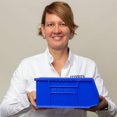 Akro-Mils 12 Pk AkroBins Plastic Storage Bins, Space-Saving Organizers(Open Box)